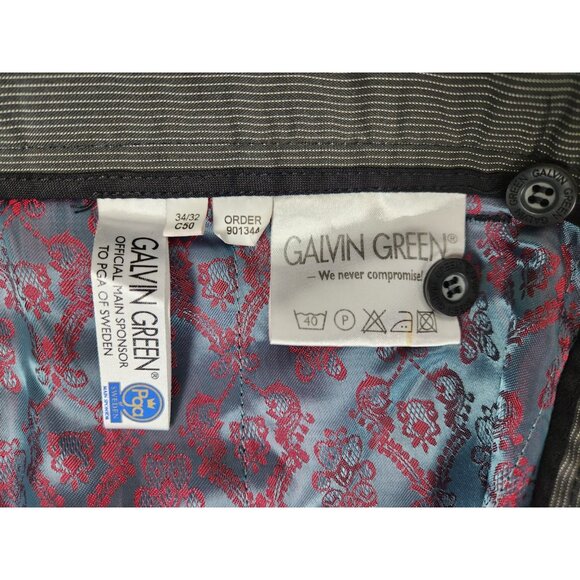 Galvin Green Golf Pants Mens 34/32 Grey Main Sponsor Of PGA Tour In Sweden - Picture 6 of 14